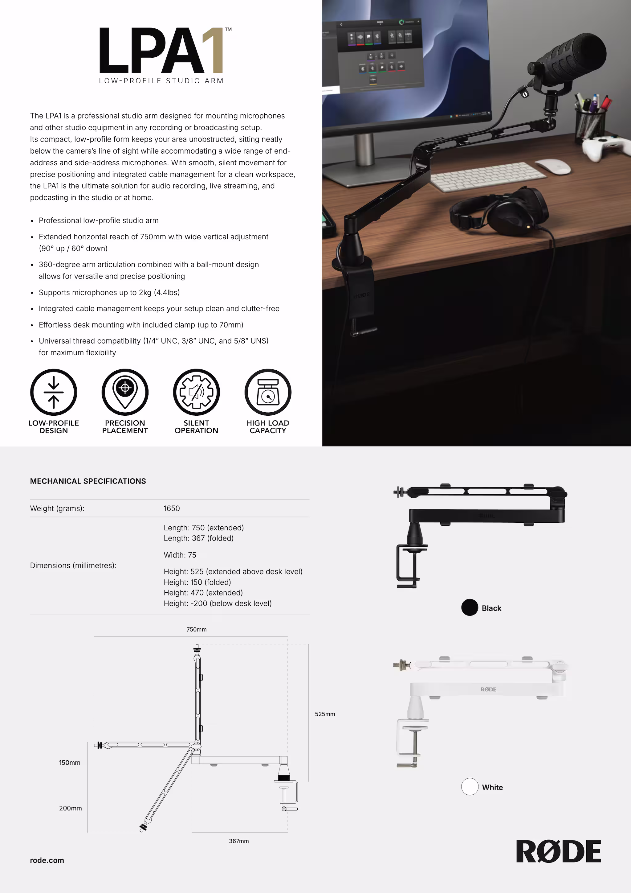 Spec sheet