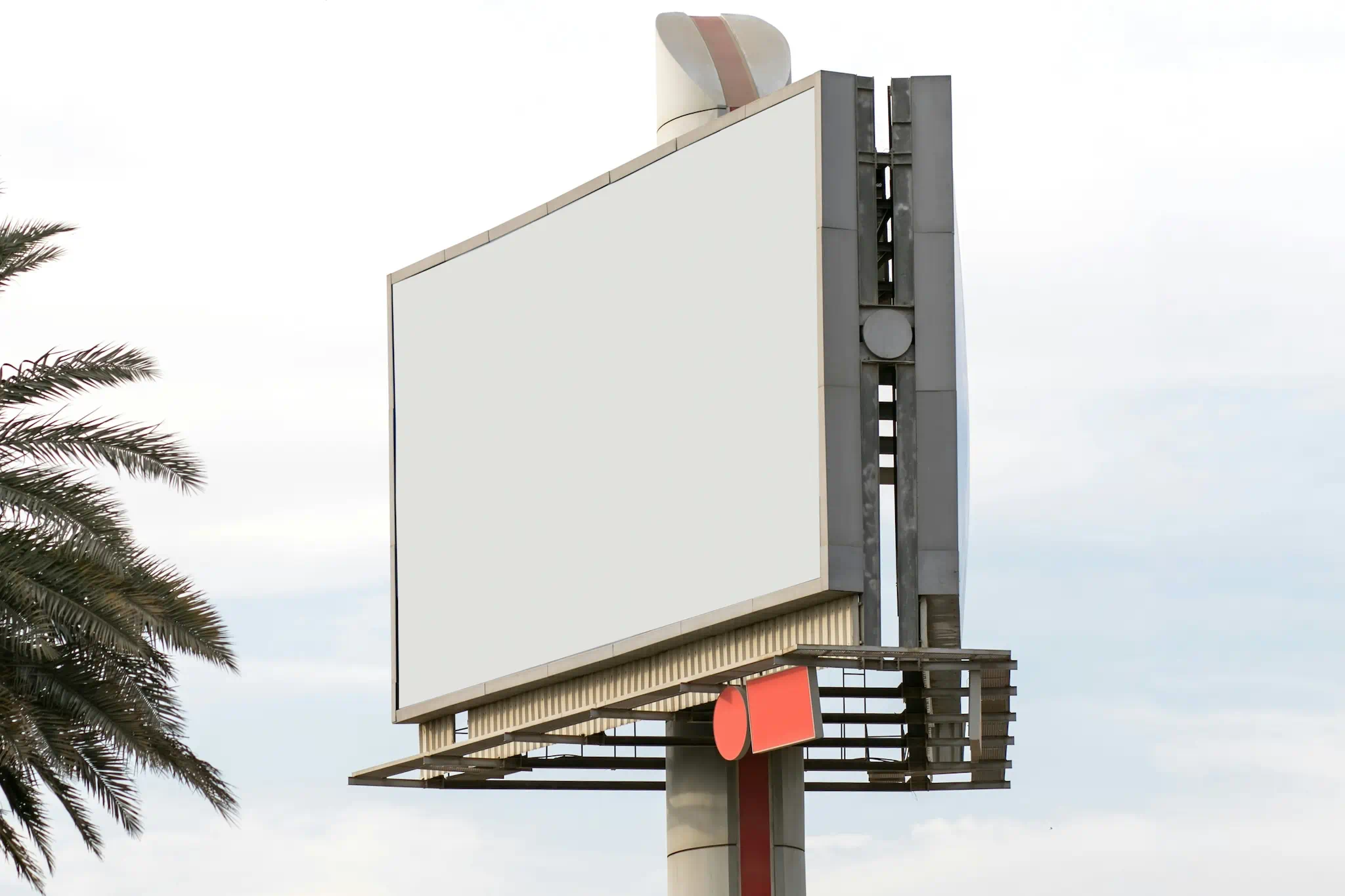 a blank billboard