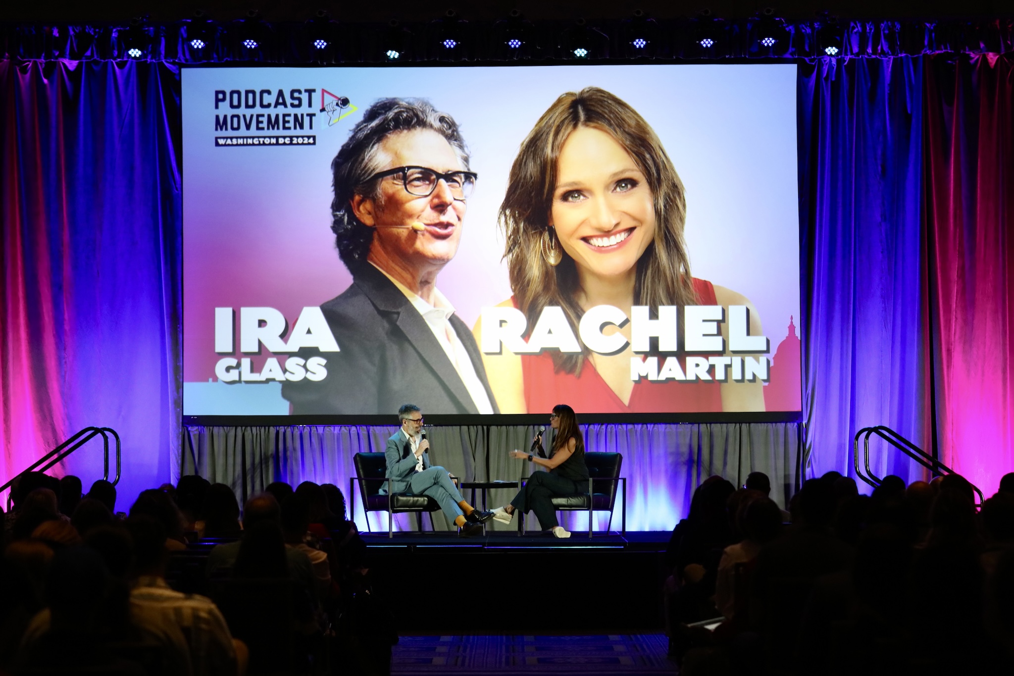 Ira Glass and Rachel Martin